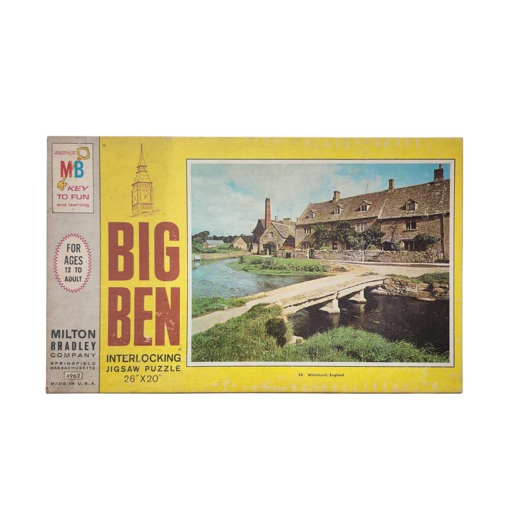 Vintage Milton Bradley Big Ben 1000 Piece Jigsaw Puzzle Whitchurch England NEW